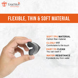 TANTRA TPU Key Cover Compatible with Audi Q5, A5, A8, Q7, A4, A6 3 Button Flip Key (Grey)