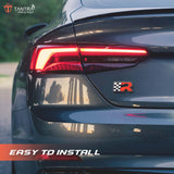TANTRA Premium Flag R 3D Metal Car Sticker - Durable & Stylish Auto Emblem for Vehicles - Customizable Designs - Easy Installation - Weather-Resistant & Long-Lasting Multicolor SIA435
