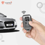 TANTRA TPU Key Cover and Metal Keychain Compatible for  Suzuki, Baleno, XL6, Swift, Ertiga, 3 Button Smart Key Cover (Grey Pack of 1)