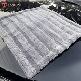 TANTRA Super Absorbent Microfiber Car Towel - 1200 GSM, 40x60 cm, Edgeless Design with Plush Pile, Lint-Free, Grey Twisted Loop Cloth for Drying & Detailing (1 Piece)