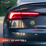 TANTRA  Premium Tiger Metal Car Sticker - Durable & Stylish Auto Emblem for Vehicles - Customizable Designs - Easy Installation - Weather-Resistant & Long-Lasting Bronze SIA433
