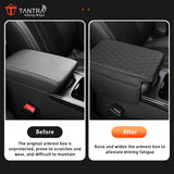 TANTRA  Car Armrest Cover Cushion with 2 Storage Bags - Soft, Comfortable, Non-Slip Protector for Vehicle Center Console - Waterproof, Durable, and Stylish (Black)