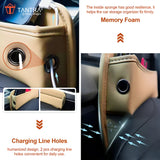 TANTRA Car Seat Gap Filler Organizer - Premium PU Leather Storage Box for Phone ( Beige)
