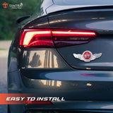 TANTRA Premium Winged King Crown Metal Car Sticker - Durable & Stylish Auto Emblem for Vehicles - Customizable Designs - Easy Installation - Weather-Resistant & Long-Lasting Multicolor SIA429