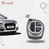 TANTRA Premium TPU Key Cover Compatible for Suzuki Swift | Ertiga | Wagonr | Celerio | Swift Dzire | Alto | Fronx | Breza | S Presso | Ignis 2 Button Remote Key Pack of 2