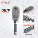 TANTRA Car Wheel Rim Brush – Heavy Duty Wheel Cleaner with Ergonomic Grip