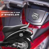 TANTRA Premium Tiger Metal Car Sticker - Durable & Stylish Auto Emblem for Vehicles - Customizable Designs - Easy Installation - Weather-Resistant & Long-Lasting Silver SIA432
