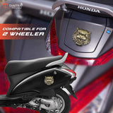 TANTRA  Premium Tiger Metal Car Sticker - Durable & Stylish Auto Emblem for Vehicles - Customizable Designs - Easy Installation - Weather-Resistant & Long-Lasting Bronze SIA433