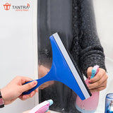 TANTRA Compact Car Glass Cleaning Wiper – Ultimate Small Tool for Streak-Free Windshield and Window Care (Blue)