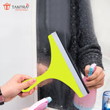 TANTRA Compact Car Glass Cleaning Wiper – Ultimate Small Tool for Streak-Free Windshield and Window Care (Green)