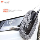 TANTRA Car Duster with Extendable Long Handle – Scratch-Free Microfiber Car Cleaning Tool for Exterior Shine