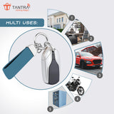 TANTRA Premium Leather Keychain - Stylish Genuine Leather Key Ring for All Car Key Durable & Elegant Key Holder