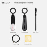 TANTRA MagSafe Magnetic Phone Holder for Car Dashboard | 360° Rotating Flexible Adjustable Mobile Stand with Memory Spring Clip | Universal Smartphone Mount | SIA591