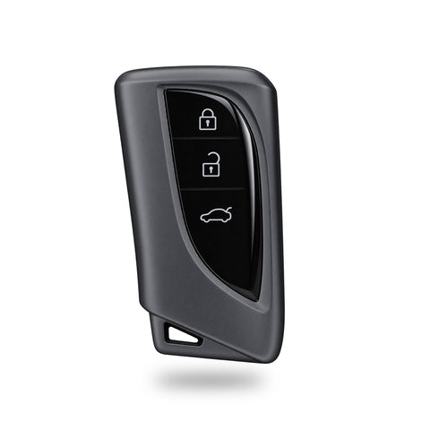 TANTRA TPU Key Cover Compatible with Lexus ES200 ES260 ES300H ES350 GX460 LC500 LC500H LS350 LS500H UX200 UX250H UX260H | 3 Button Flip Key | Grey