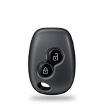 TANTRA TPU Key Cover Compatible with Renault Duster Logan Lodgy Kwid Nissan Terrano Mahindra Verito | 2 Button Smart Remote Key Case | Durable Key Protector (Grey)