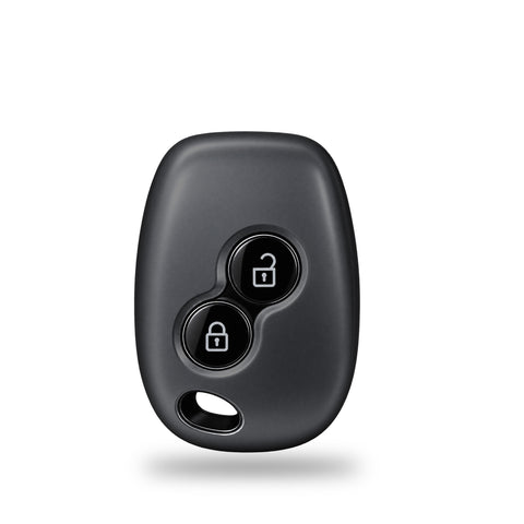 TANTRA TPU Key Cover Compatible with Renault Duster Logan Lodgy Kwid Nissan Terrano Mahindra Verito | 2 Button Smart Remote Key Case | Durable Key Protector (Grey)