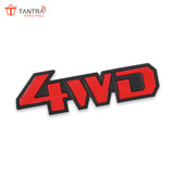 TANTRA Premium 4WD Metal Car Sticker - Durable & Stylish Auto Emblem for Vehicles - Customizable Designs - Easy Installation - Weather-Resistant & Long-Lasting