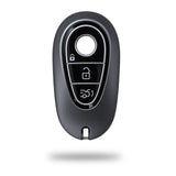 TANTRA TPU Key Cover Compatible with Mercedes Benz Key Shell Protector for 2020-2022 S-Class C-Class 3 Button Smart Key Cover (Grey)