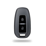 TANTRA TPU Key Cover Compatible with Tata Indica Vista, Indigo Manza 2 Button Key | Soft Protective Key Fob Case | Durable Scratch Resistant Key Protector | Grey