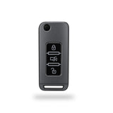 TANTRA TPU Key Cover Compatible with Mahindra XUV500 3 Button Flip Key | Durable Key Protector | Soft TPU Key Fob Cover | Grey
