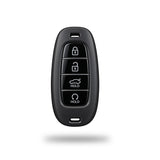 TANTRA TPU Key Cover Compatible with Hyundai Tucson Creta i20 Asta Venue Verna Elantra 4 Button Flip Key | Durable Key Protector | Soft TPU Key Fob Cover | Grey