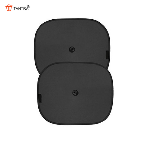 TANTRA Car Sun Shade for Side Windows (Black) Pack of 2