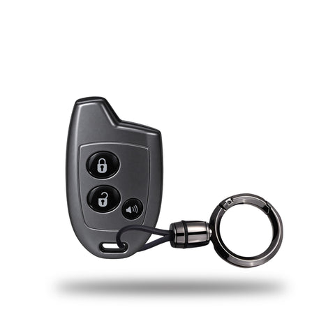 TANTRA TPU Key Cover and Round Key Chain Compatible with Maruti Suzuki Nippon | 3 Button Smart Key Cover | Car Key Protector | Soft Flexible Case | Scratch Resistant & Lightweight Key Shell (Grey)