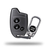 TANTRA TPU Key Cover and Metal Key Chain Compatible with Maruti Suzuki Nippon | 3 Button Smart Key Cover | Car Key Protector | Soft Flexible Case | Scratch Resistant & Lightweight Key Shell (Grey)