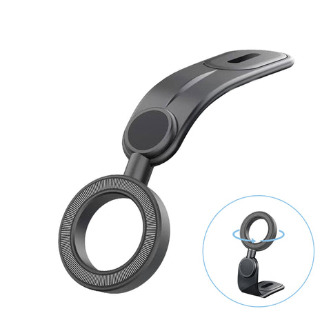 TANTRA MagSafe Magnetic Phone Holder for Car Dashboard | 360° Rotating Flexible Adjustable Mobile Stand with Memory Spring Clip | Universal Smartphone Mount | SIA591
