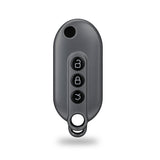 TANTRA TPU Key Cover Compatible with MG Comet EV Electric 3 Button Smart Key, Grey | Premium Soft Silicone Key Case | Shockproof Scratch Resistant Car Key Protector (Grey)