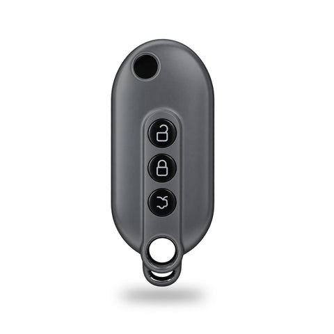 TANTRA TPU Key Cover Compatible with MG Comet EV Electric 3 Button Smart Key, Grey | Premium Soft Silicone Key Case | Shockproof Scratch Resistant Car Key Protector (Grey)