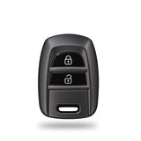 TANTRA TPU Key Cover Compatible with Hyundai Santro, Eon, i10 Grand 2 Button Flip Key | Durable Key Protector | Premium Soft TPU Key Fob Cover | Grey