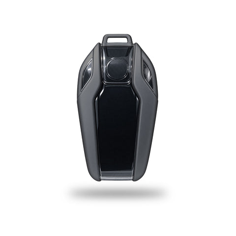TANTRA TPU Key Cover Compatible with BMW Display LCD G30/G31 GT G32 G11 G12 528Li 530Li X3 X4 X5 X7 G07 G05 750Li 760Li 730Li Protective Key Case Key Fob 3 Buttons (Grey)