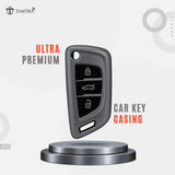 TANTRA TPU Key Cover Compatible with Audi Xhorse / Keydiy KD B29 Model Universal Remote Flip Key, 3 Button Smart Key Cover, Protective (Grey)