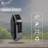TANTRA TPU Key Cover Compatible with Kia Syros, Seltos, EV6, EV9, 4 Button Smart Remote Key Case | Durable Key Protector | Premium Soft TPU Key Fob Cover | Grey