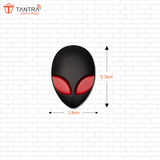 TANTRA Premium Alien Metal Car Sticker - Durable & Stylish Auto Emblem for Vehicles - Customizable Designs - Easy Installation - Weather-Resistant & Long-Lasting