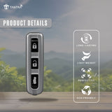 TANTRA TPU Key Cover Compatible with Volvo XC40 XC60 XC90 S60 S90 V60 V90 | 3 Button Smart Remote Key Case | Durable Key Protector | Grey
