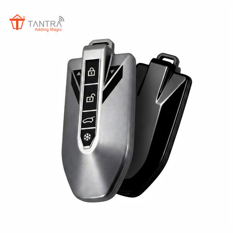 TANTRA Premium TPU Smart Key Cover Compatible With Mahindra BE6 & XEV 9e 4 Button Smart Key | Full Protection Key Case Cover with Soft Touch Finish