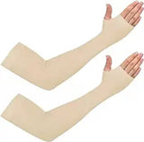 TANTRA Arm Sleeves Men & Women Sunlight Protection from Dust, Pollution, UV Protection -Suitable for Cycling, Driving Scooty & Bike, Running Other Outdoor Sports Hand Summer Gloves (1 Pair)