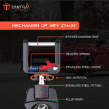 TANTRA Premium Metal Keychain for Hundai Cars - Stylish and Durable Car Accessory