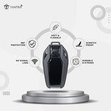 TANTRA TPU Key Cover Compatible with BMW Display LCD G30/G31 GT G32 G11 G12 528Li 530Li X3 X4 X5 X7 G07 G05 750Li 760Li 730Li Protective Key Case Key Fob 3 Buttons (Grey)