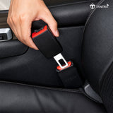 TANTRA Car Seat Belt Buckle | Comfortable Driving Seat Belt Clip | Long Distance Commuting Car Seat Belt Cover | Two Piece Black Shoulder Pad Set | Car Seat Belt Accessories