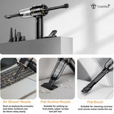 TANTRA 4-in-1 Car Vacuum Cleaner | 20000Pa Cordless Vacuum Cleaner with Brushless Motor | Mini Vacuum Cleaner for Car Use | 6000mAh Rechargeable Battery | 3 Speed Modes | 9-in-1 Kit | USB-C
