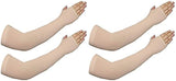 TANTRA SIA375 Sun Protection Arm Sleeves for Men & Women, UPF 50+ Arm Cover for Biking, Cricket, Cycling, Golf, Outdoor Sports, Comfortable & Breathable Sleeve for UV Protection and Cooling (Beige) 2 Pair