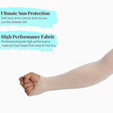 TANTRA SIA375 Sun Protection Arm Sleeves for Men & Women, UPF 50+ Arm Cover for Biking, Cricket, Cycling, Golf, Outdoor Sports, Comfortable & Breathable Sleeve for UV Protection and Cooling (Beige) 2 Pair
