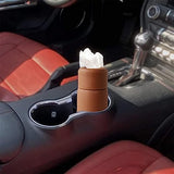 TANTRA Car Tissue Paper Holder, Cylinder Tissue Box, PU Leather Round Tissues Container Fit for Car Van Bathroom Office Use, Car Cup Holder Car Tissues Box Car Tissue Holder Car Tissue Tube