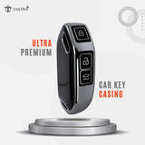 TANTRA TPU Key Cover Compatible with Kia Syros, Seltos, EV6, EV9, 4 Button Smart Remote Key Case | Durable Key Protector | Premium Soft TPU Key Fob Cover | Grey