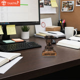 TANTRA Metal Ashoka Stambh 4 Lion Capital Statue Showpiece for Home, Office & Car Dashboard (Copper)
