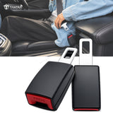 TANTRA Car Seat Belt Buckle | Comfortable Driving Seat Belt Clip | Long Distance Commuting Car Seat Belt Cover | Two Piece Black Shoulder Pad Set | Car Seat Belt Accessories