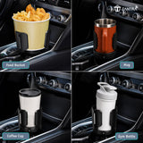 TANTRA Universal Car Cup Holder Expander | Adjustable Cup Holder Adapter with Rubber Grip | Fits Bottles, Mugs, Food & Drinks Under 5.51" | Car, SUV, Truck & RV Organizer